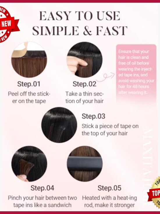 16 Inch Human Hair Tape Extensions 50g 20pcs Seamless Invisible
